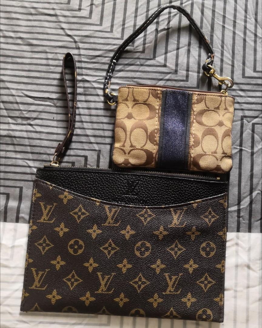 Pouch Coach wrislet Sling brown bag Blue Strap Celine sling bag