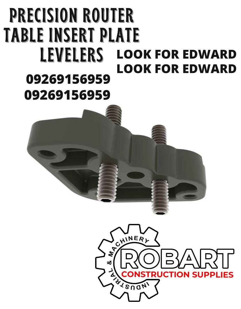 Precision router table insert plate levelers commercial industrial
