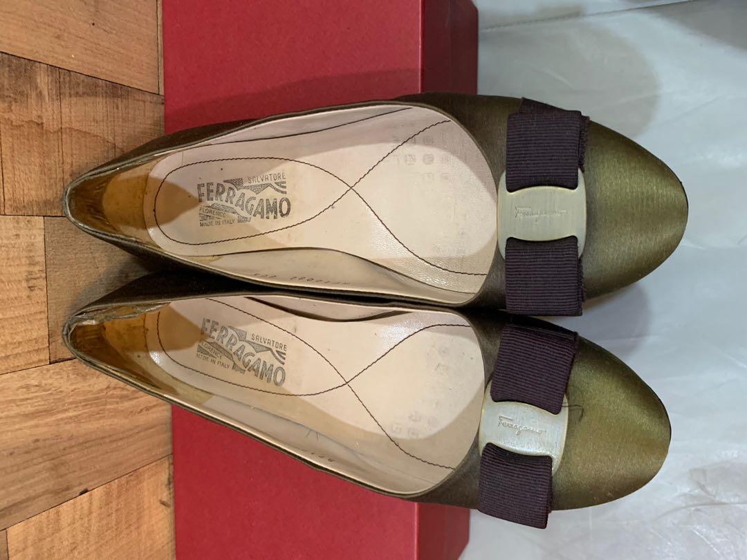 Salvatore Ferragamo フェラガモ6.5D 慣し Varinaフラット Salvatore Ferragamo フェラガモ6.5D 慣し Varinaフラット