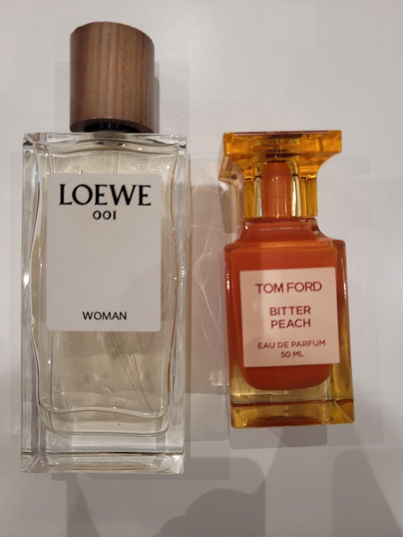 Pre-loved Loewe 001 Women , Tomford Bitter Peach, Beauty & Personal Care,  Fragrance & Deodorants on Carousell
