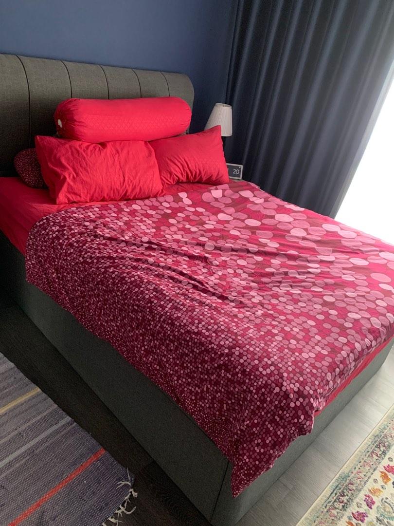 King Koil Mattress & Queen size Storage Bed, Furniture & Home Living