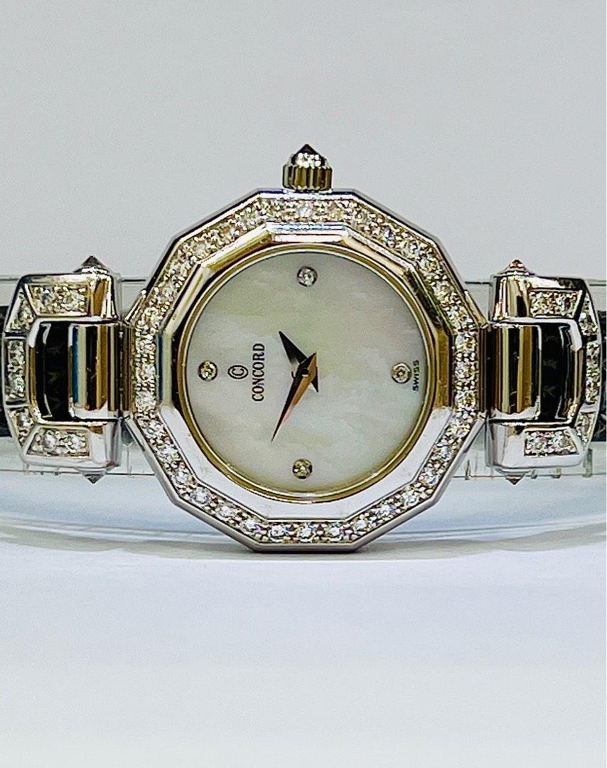 White sales gold watch