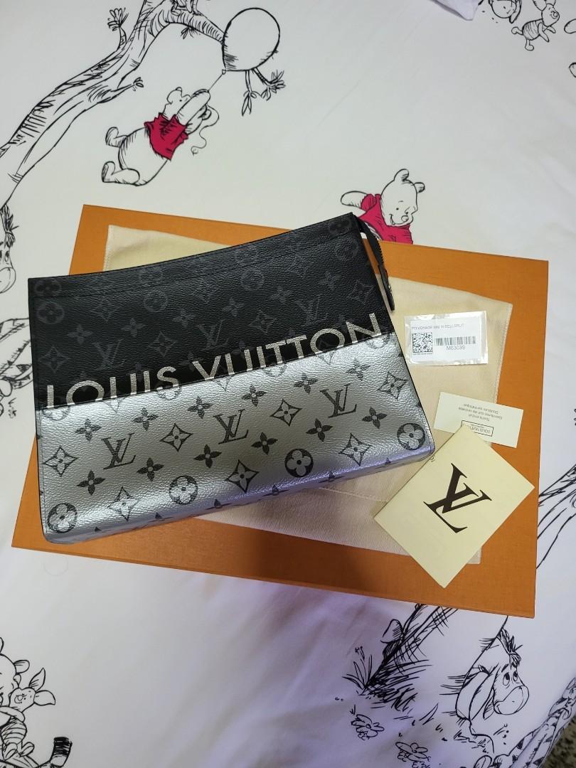 LOUIS VUITTON Monogram Eclipse Split Pochette Voyage MM 1251751