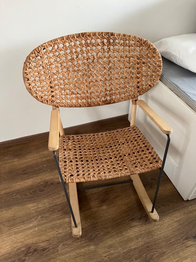 Rattan Rocking Chair Ikea Furniture Home Living Furniture