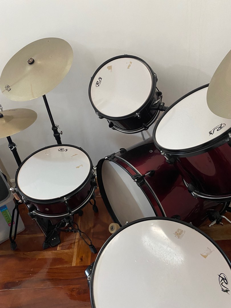 RJ Drum Set with Cymbals, Hobbies & Toys, Music & Media, Musical
