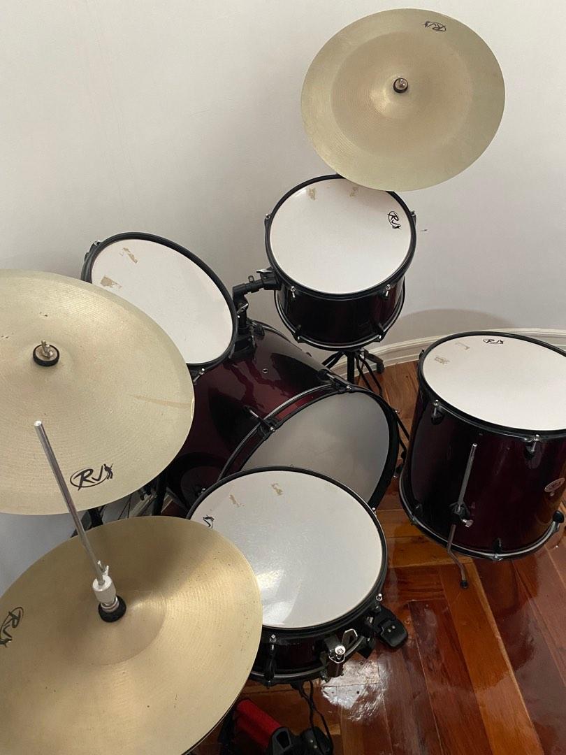 RJ Drum Set with Cymbals, Hobbies & Toys, Music & Media, Musical