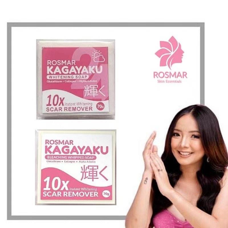 ROSMAR KAGAYAKU SOAP (Category: Bath) located in Dasmarinas. Submitted by legitbeauty08 (Listing ID 1183284398, Image 3). Description: ROSMAR KAGAYAKU BLEACHING WHIPPED SOAP SCAR REMOVER ingredients: Glutathione,collagen, alpha arbutin 10x whitening soap vanilla scent 70g may micropeeling agad 3mins sa face or less pag mejo sensitive 5 to 10mins sa katawan 💯 AUTHENTIC .