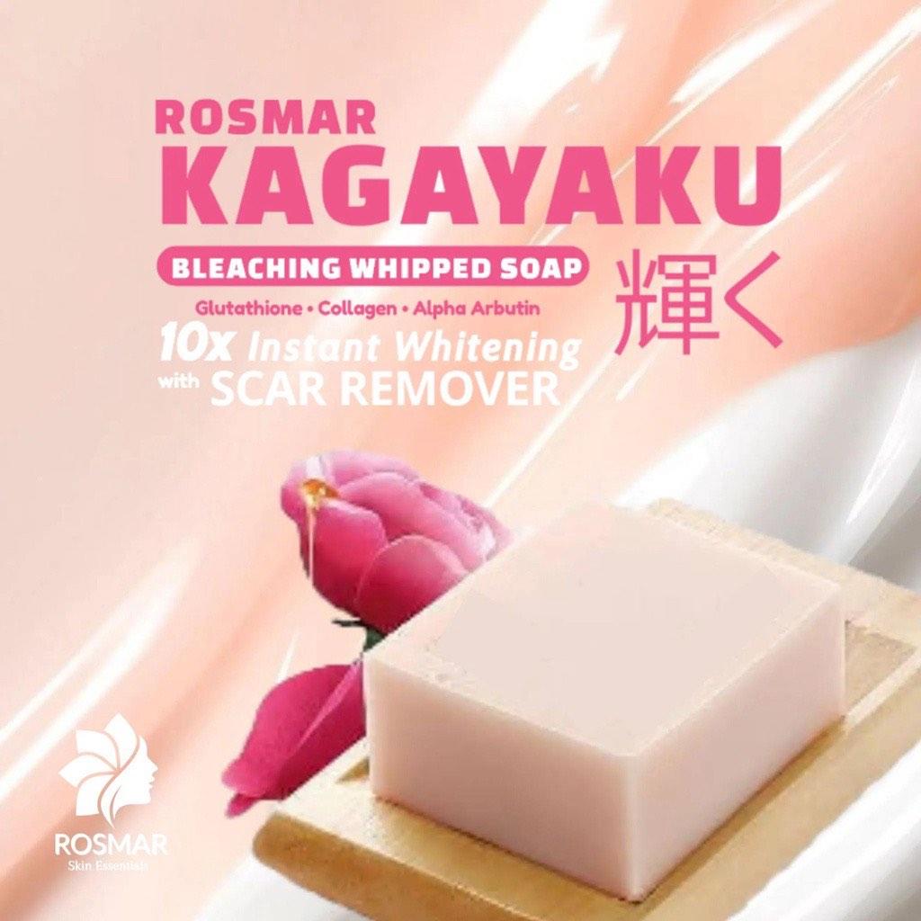 ROSMAR KAGAYAKU SOAP (Category: Bath) located in Dasmarinas. Submitted by legitbeauty08 (Listing ID 1183284398, Image 2). Description: ROSMAR KAGAYAKU BLEACHING WHIPPED SOAP SCAR REMOVER ingredients: Glutathione,collagen, alpha arbutin 10x whitening soap vanilla scent 70g may micropeeling agad 3mins sa face or less pag mejo sensitive 5 to 10mins sa katawan 💯 AUTHENTIC .