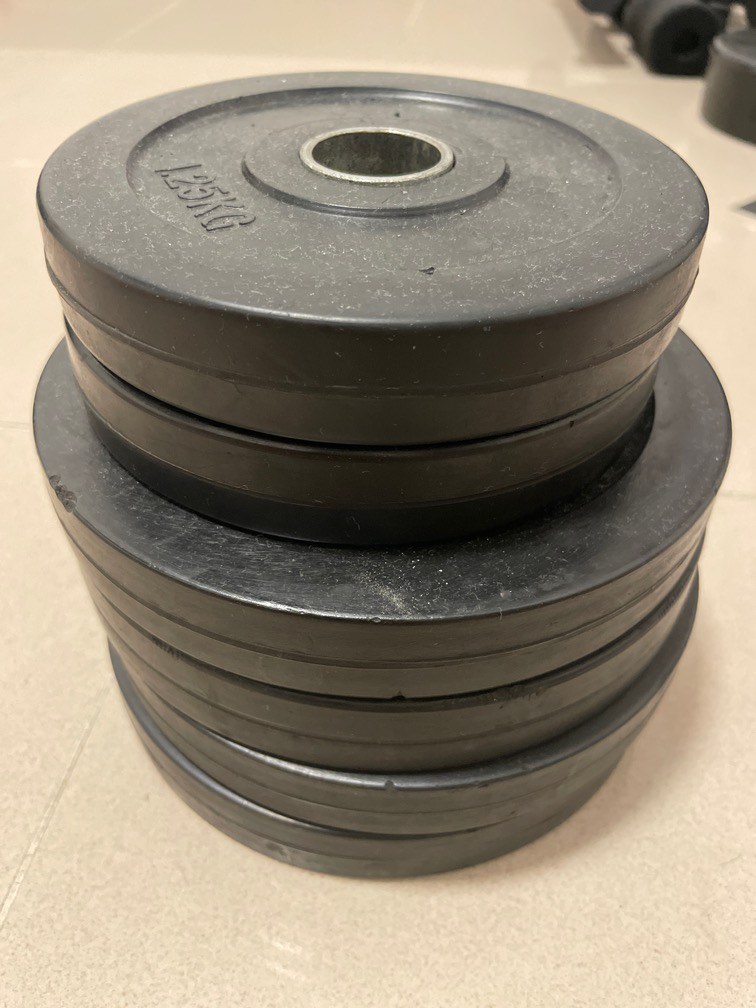 Rubber weights, Sports Equipment, Exercise & Fitness, Weights