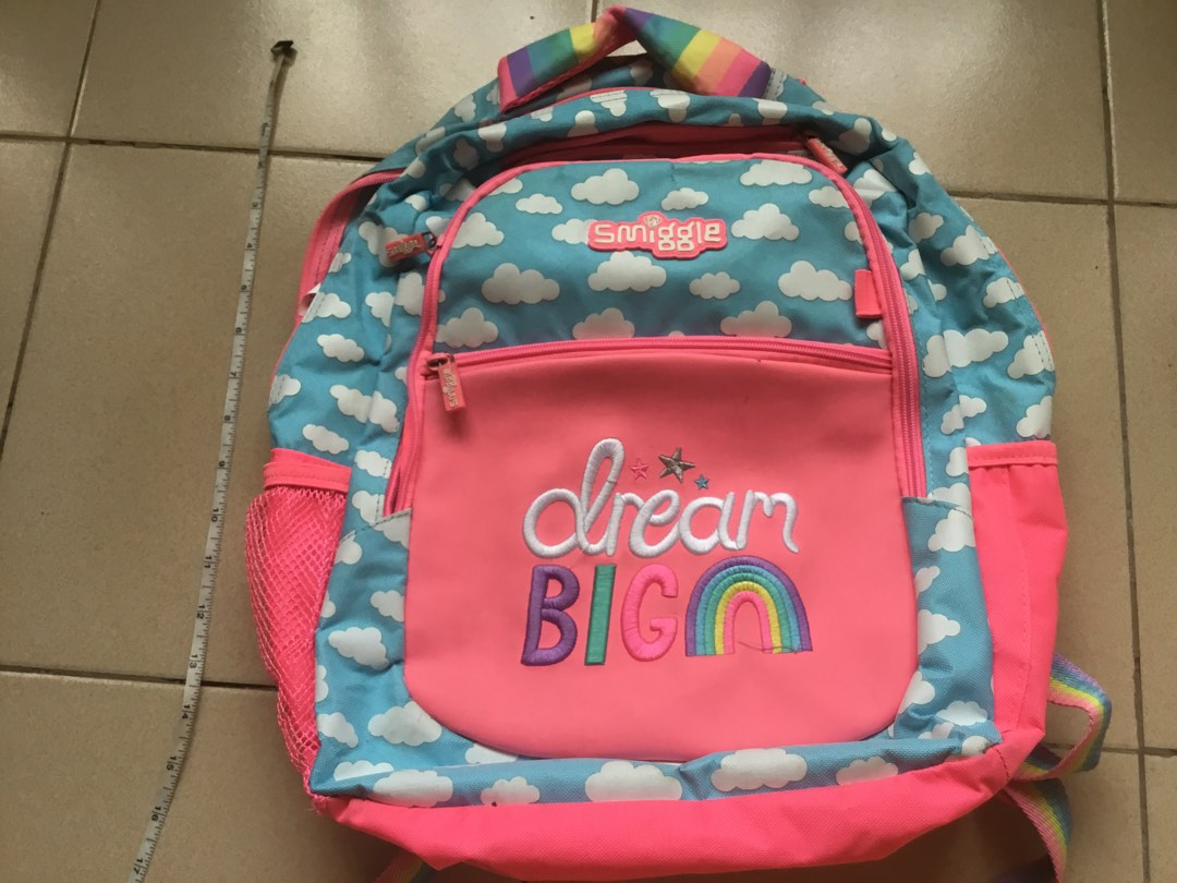 Smiggle Dream Big Backpack - used, Women's Fashion, Bags & Wallets ...