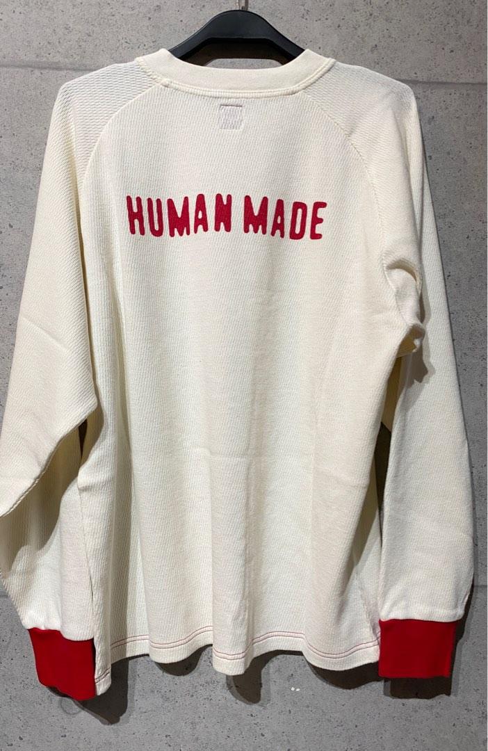 SS22 Human made Thermal L/S tee (white) size XL, 男裝, 上身及套裝