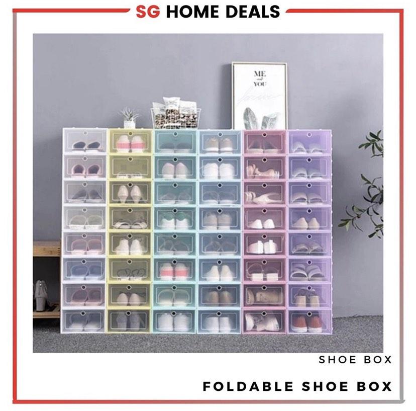 Rectangle shoe box best sale storage