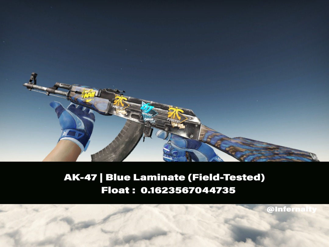 (STICKER WORTH 30+) AK47 Blue Laminate FT CSGO SKINS KNIVES, Video