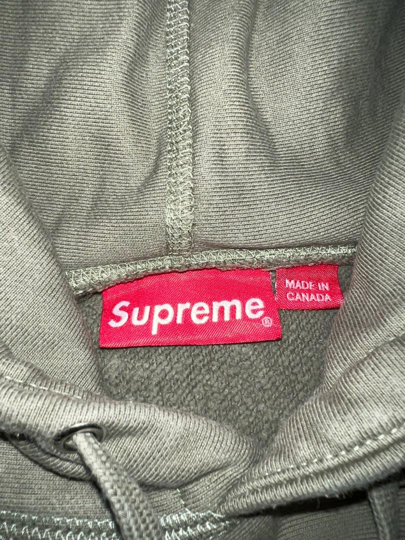 Supreme Cross Box Logo Hoodie Olive Green