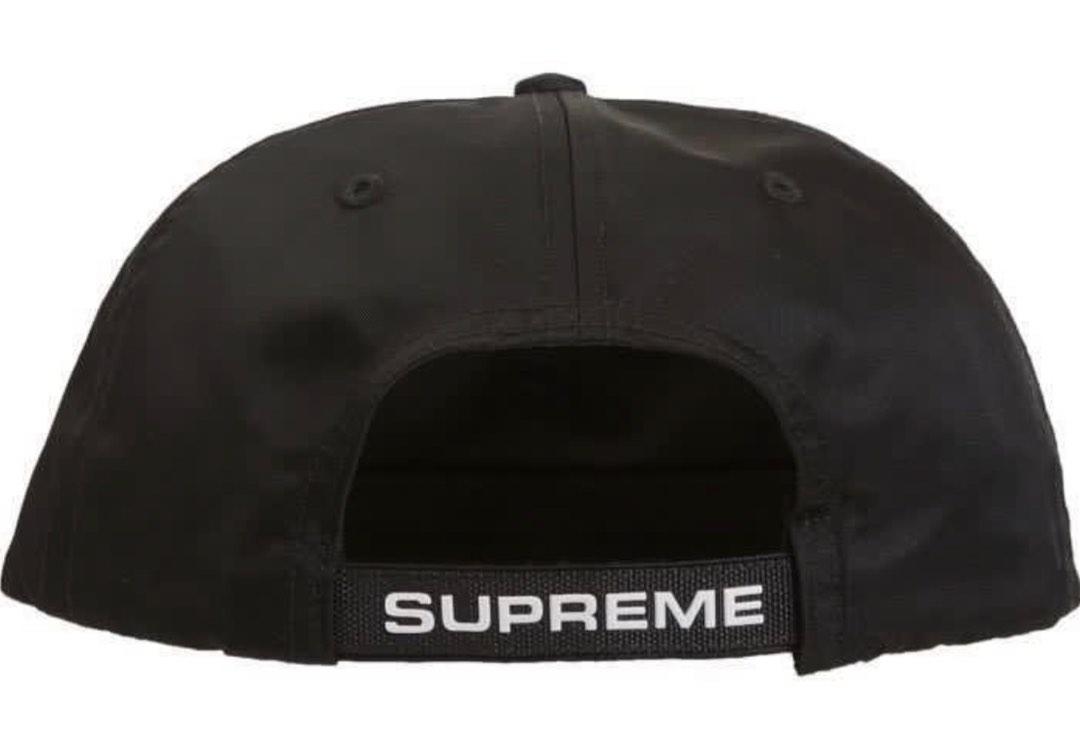Supreme logo 6 panel cap black fw18 authentic Men s