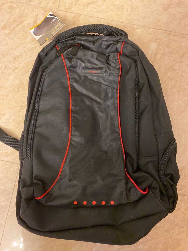 Targus Incognito Laptop Backpack (Red & Black), Men's Fashion, Bags