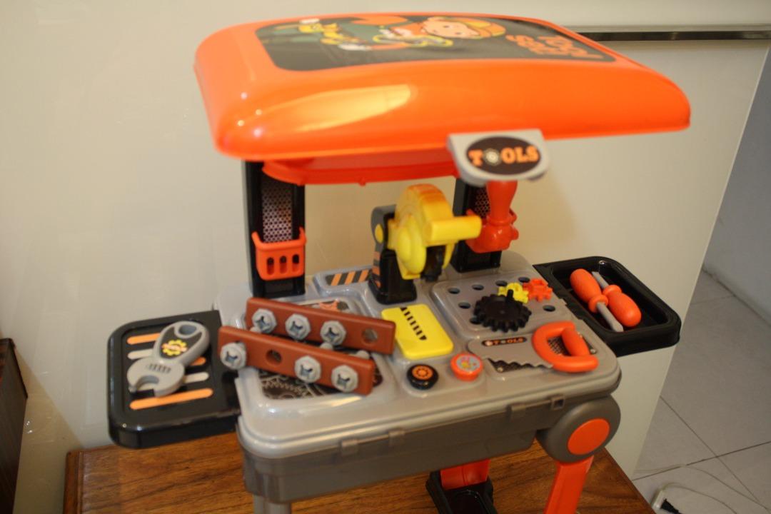 Tool Set, Play Tool Kit for Kids with Suitcase Trolley, Hobbies & Toys