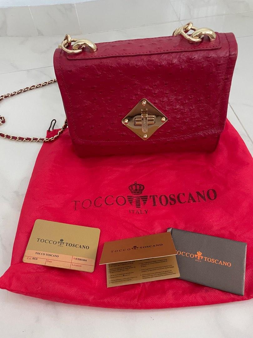 Red sales chain purse