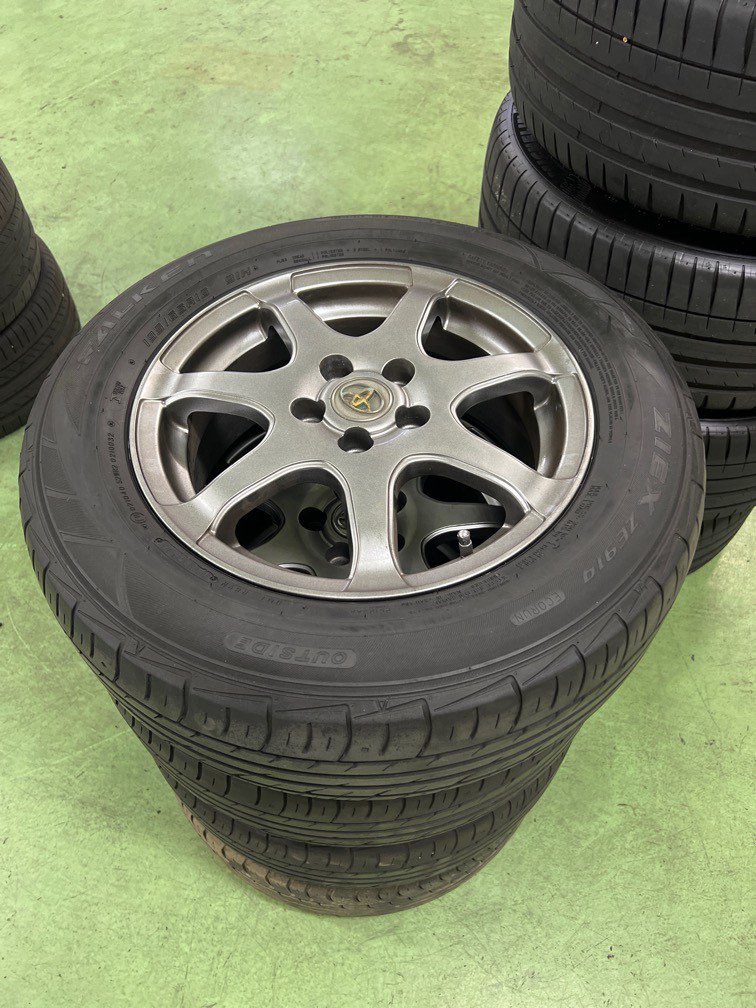 Toyota wish rims, Car Accessories, Tyres & Rims on Carousell