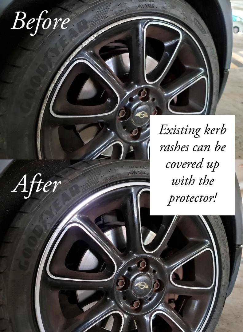 Tyre Wheel Rim Protector Red Ring (Aluminium Metal Alloy), Car ...