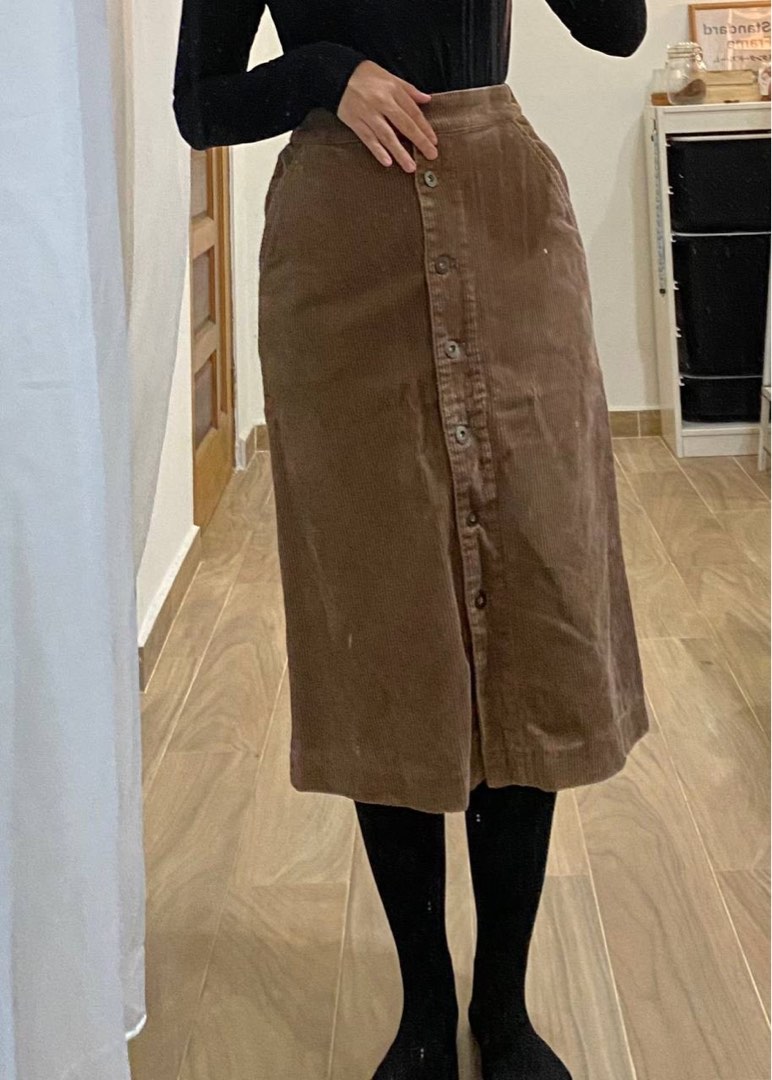 Corduroy skirt on sale uniqlo