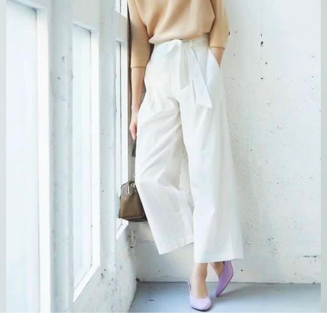 Uniqlo belted linen pants outlet