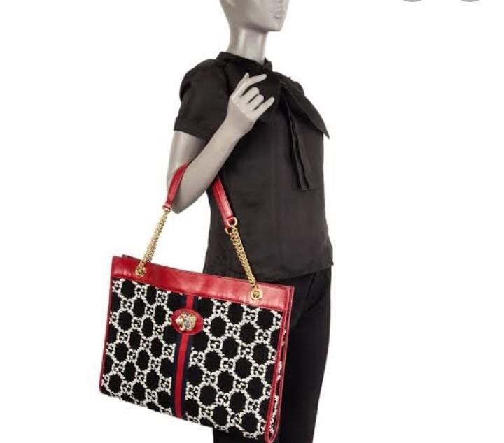 Gucci rajah tweed tote 2025