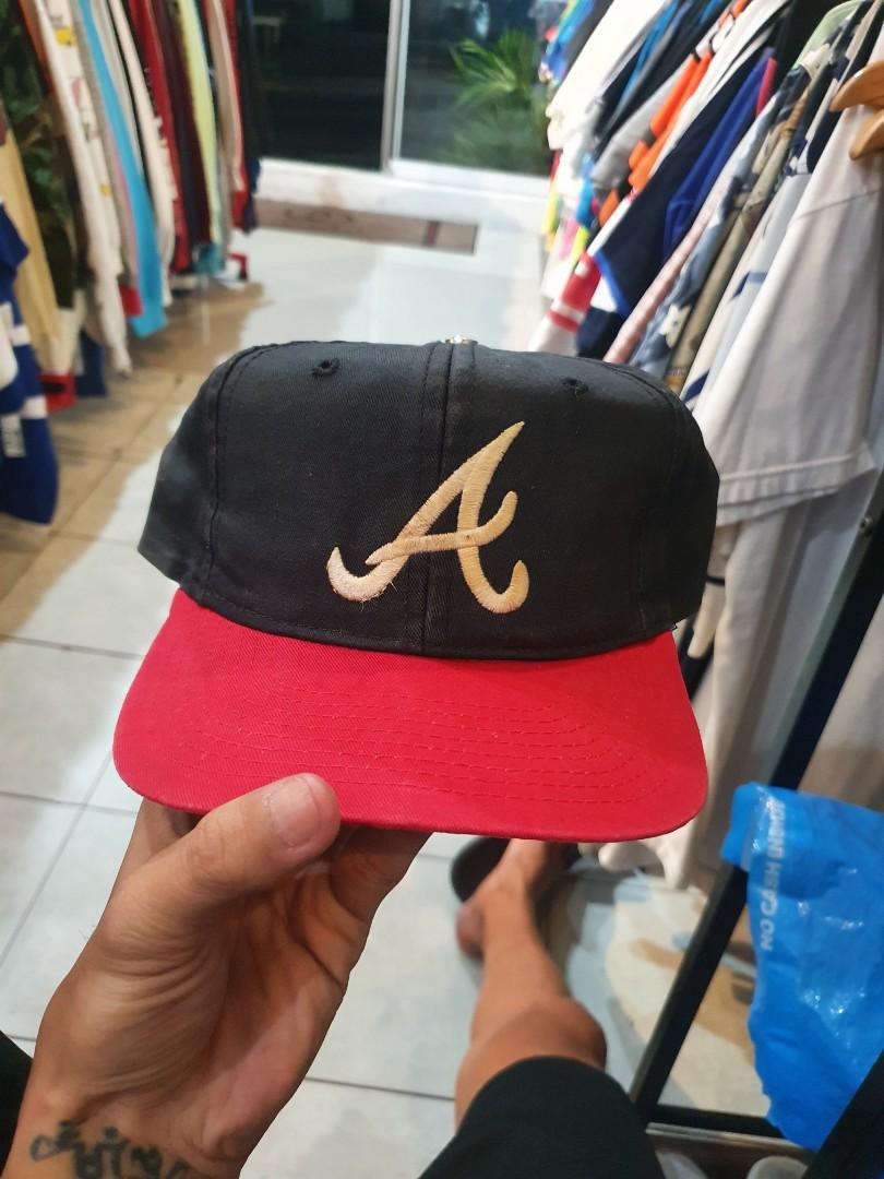 Vintage Atlanta braves plain logo snapback hat, Men's Fashion