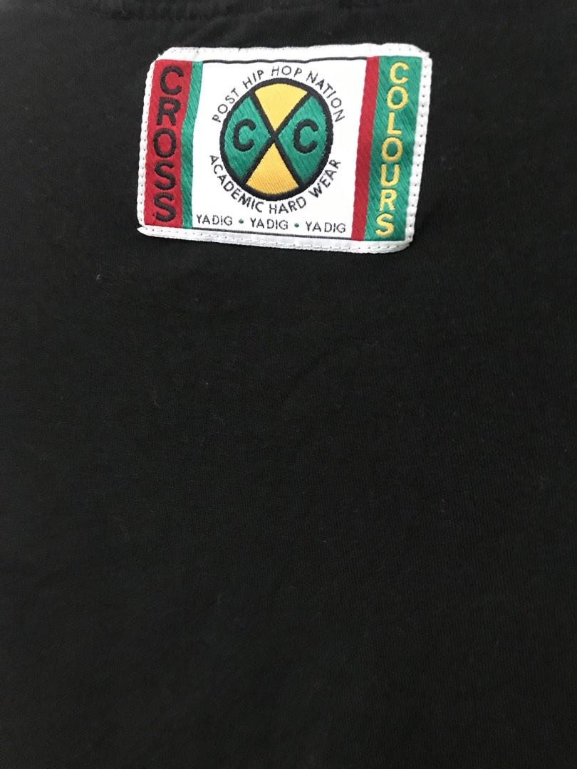 Vintage Cross Colours hip hop streetwear, Men's Fashion, Tops & Sets