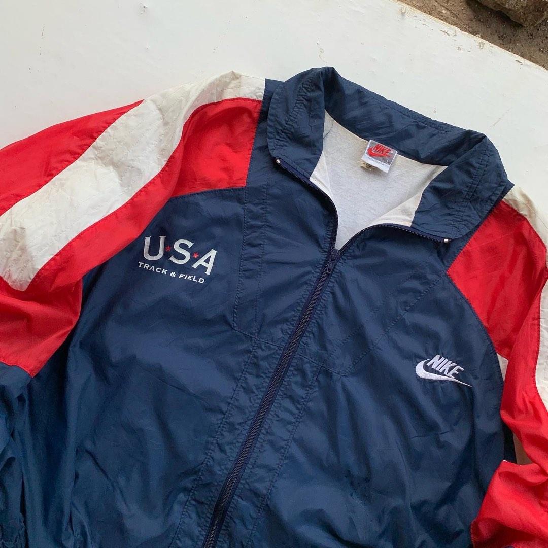 Nike usa track sales and field jacket
