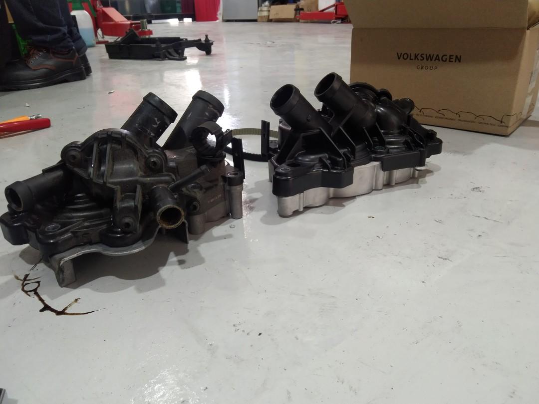 V.w / Audi A3 Water pump with thermostat, Car Accessories, Car & Services on Carousell