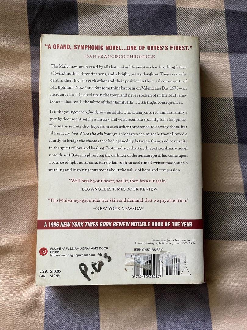 We Were the Mulvaneys by Joyce Carol Oates (Category: Storybooks) located in San Juan City. Submitted by pepper92 (Listing ID 1183151602, Image 2). Description: -good condition -chosen as part of Oprah’s book club.