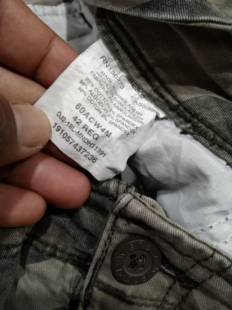 Wrangler camo cargo short pants 6 pocket army military Men s