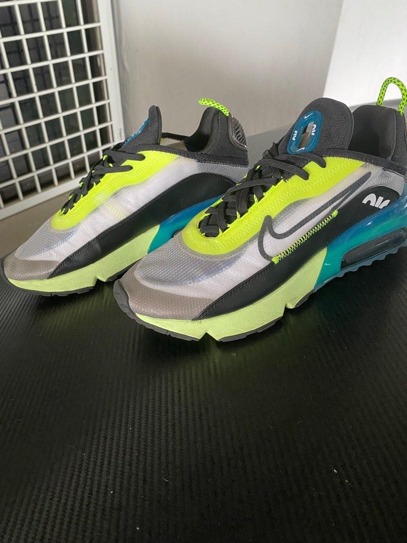 2020 Nike Air Max 2090 Valerian Blue White Black Volt Blue Force