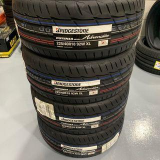 225/40/18 Bridgestone RE004