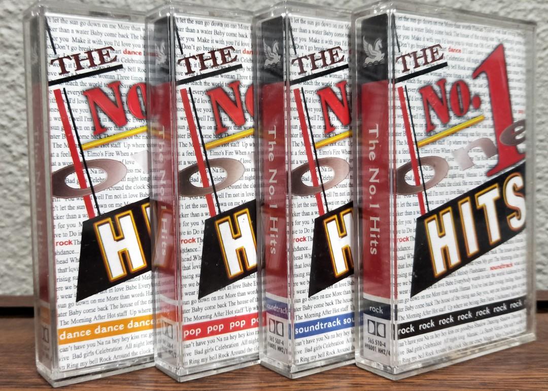 4 Kaset Cassette The No 1 Hits, Hobbies & Toys, Music & Media, CDs & DVDs on Carousell