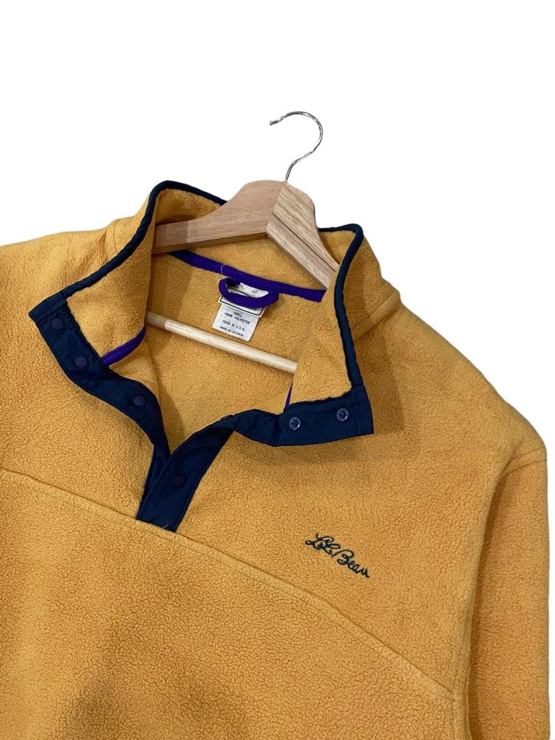 VTG LLBEAN HALF BUTTON FLEECE JACKET Men s Fashion Coats