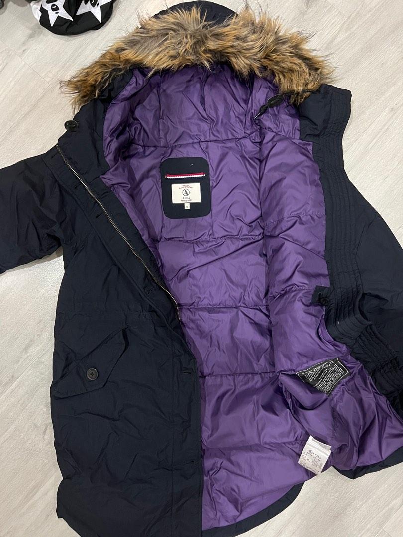 Purple parka coat outlet