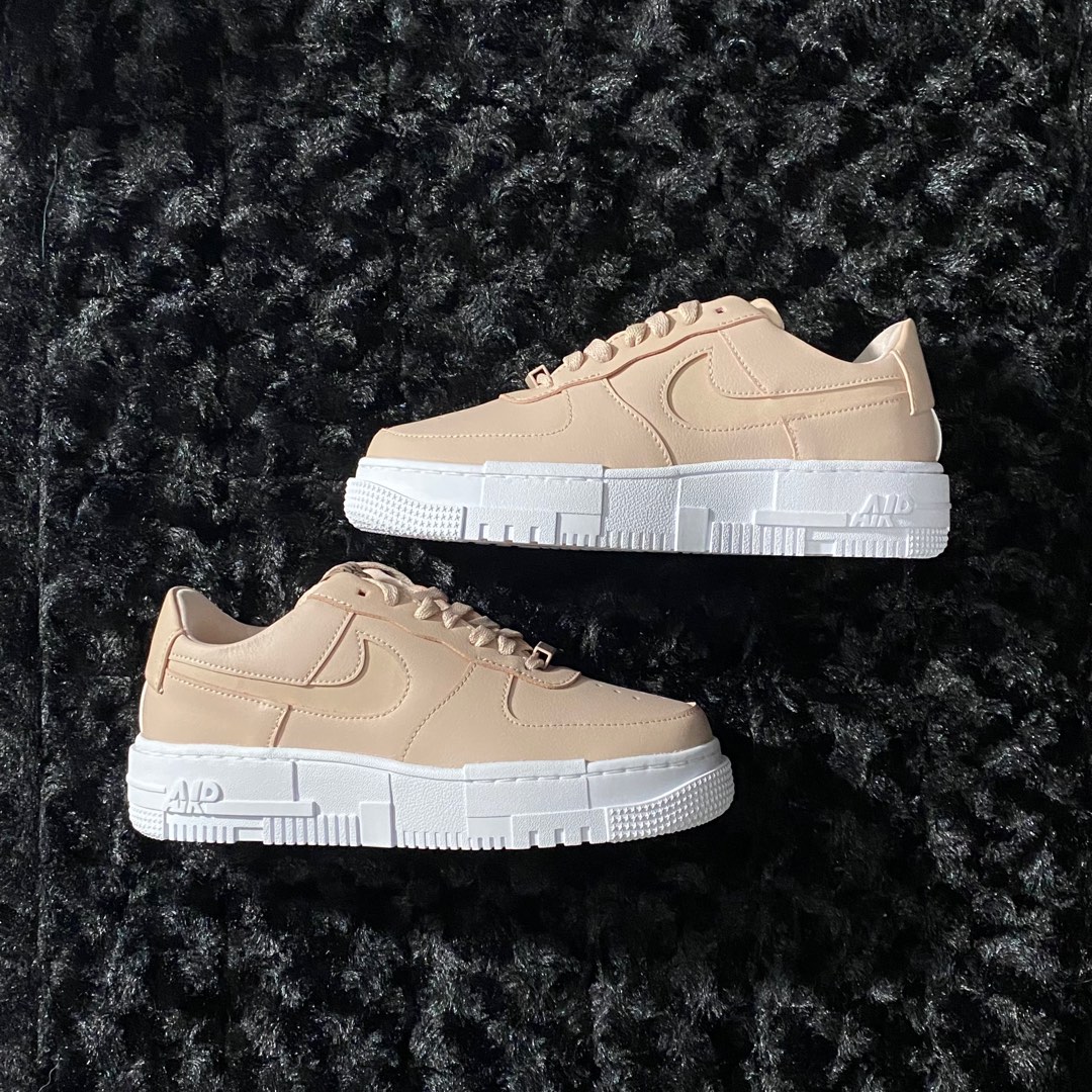 particle beige air force ones