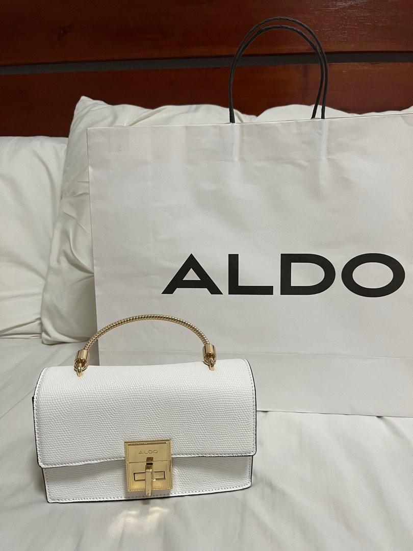Aldo White hand bag with sling, Women's Fashion, Bags & Cross-body Bags Carousell