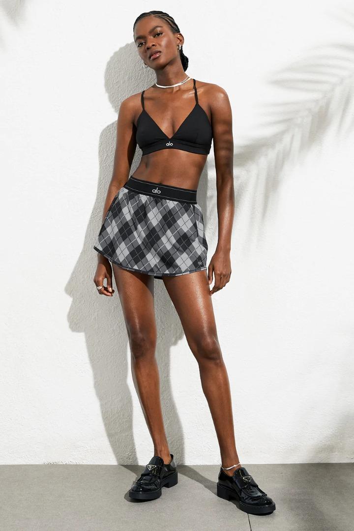 Alo Yoga Argyle Match Point Tennis Skirt - M Size UP$120, Women's Fashion,  Activewear on Carousell