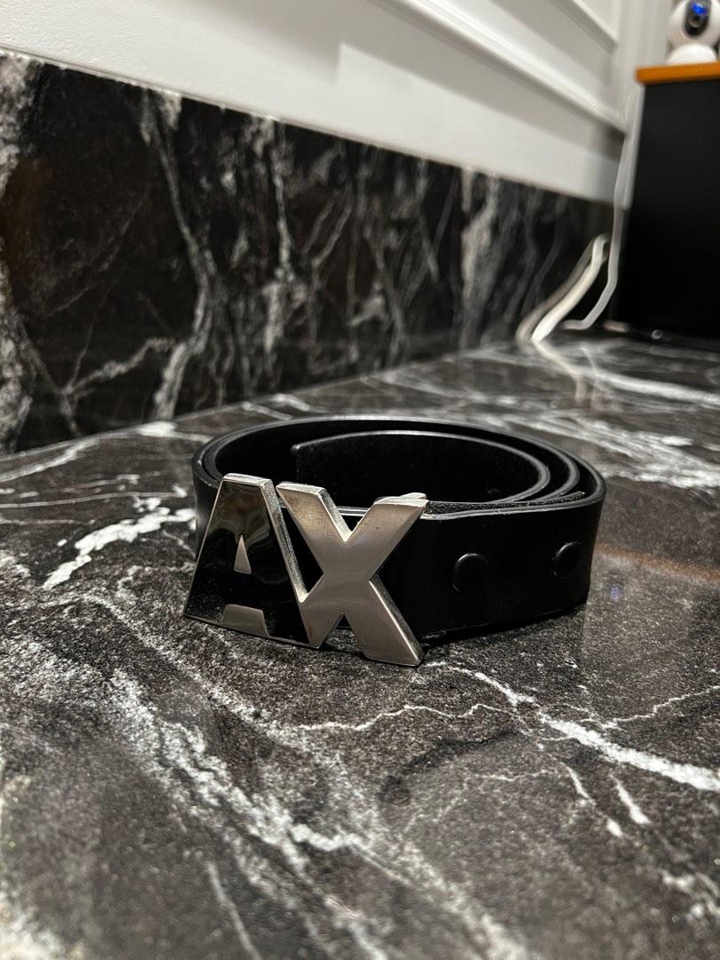 Armani exchange hotsell belt black