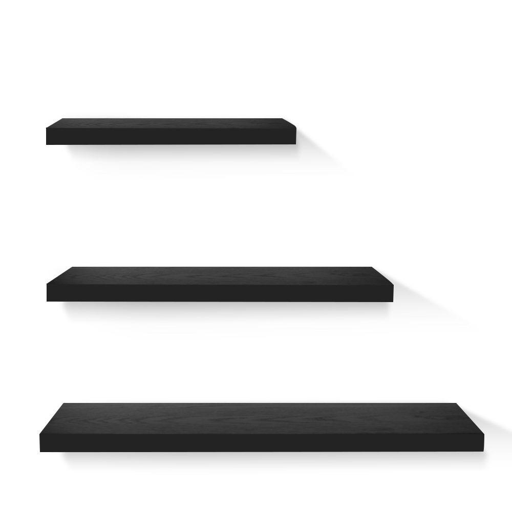Artiss 3 Piece Floating Wall Shelves - Black (Category: Furniture) located in Sydney. Submitted by happyoffersau (Listing ID 1183365306, Image 1). Description: Need to add more shelf space? Display space? Lots of wall space? Perfect. Our Floating Wall Shelves are just the thing you need to create more space without occupying more floor space. Made of solid wood construction, the Wall Shelves can be easily installed within minutes with the include