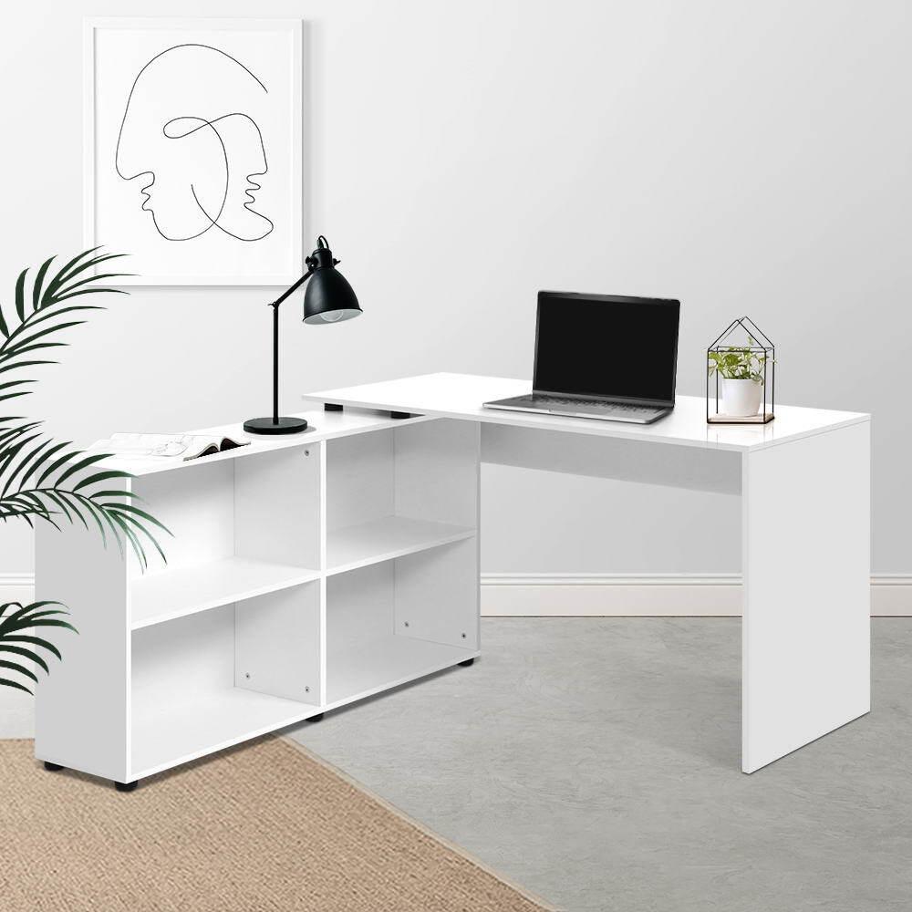 Artiss Office Computer Desk Corner Study Table Workstation Bookcase