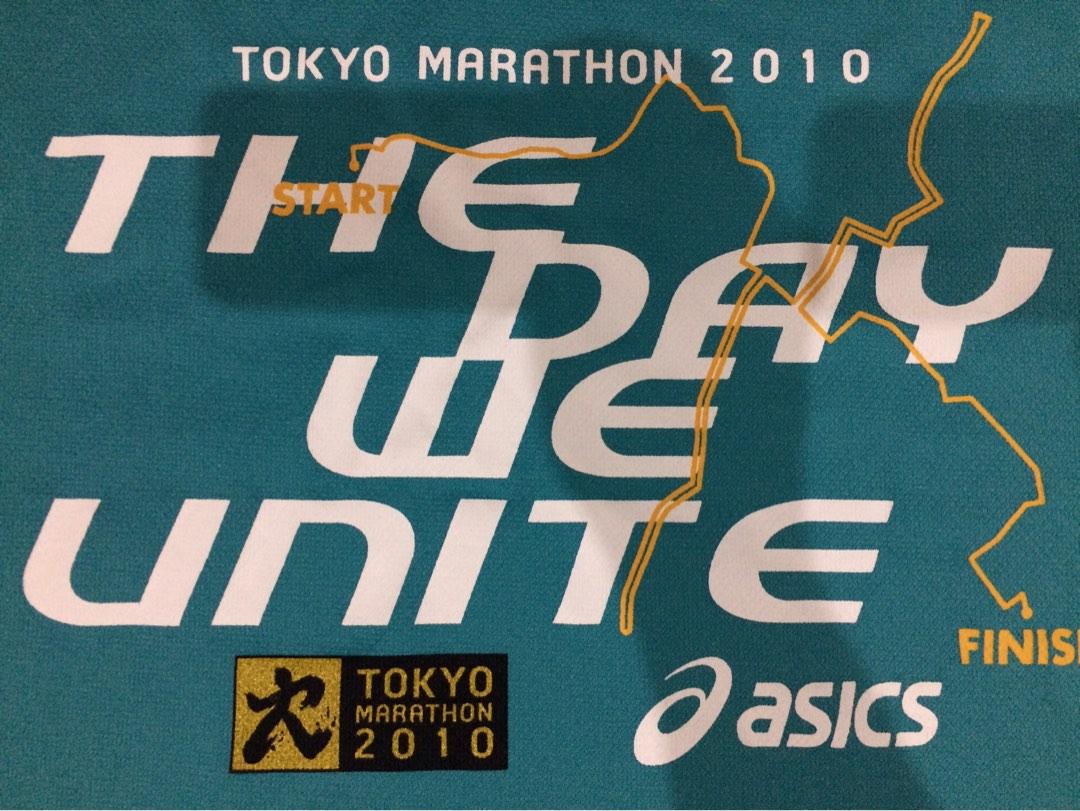 ASICS Tokyo marathon L, Men's Fashion, Tops & Sets, Tshirts & Polo