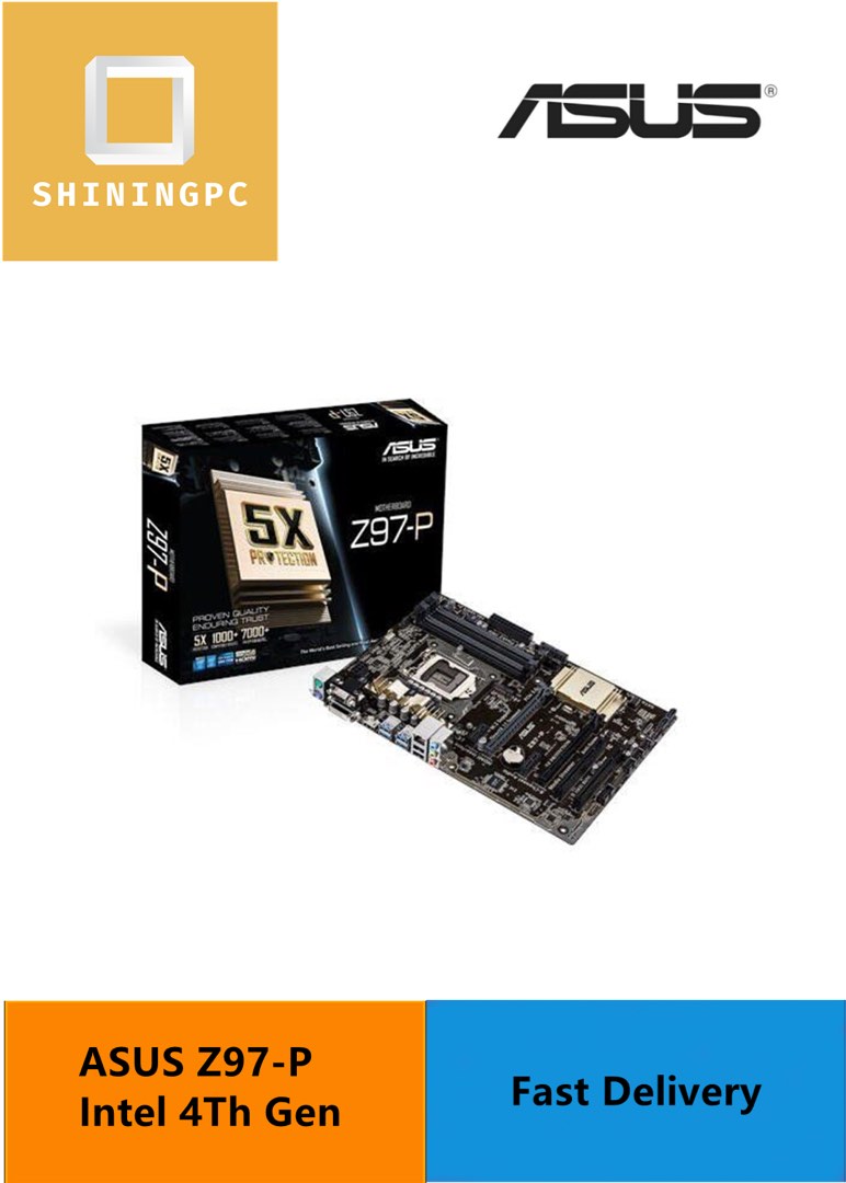 Z97 P Asus Z97 P Intel 4Th Gen motherboards, Computers & Tech, Parts ...