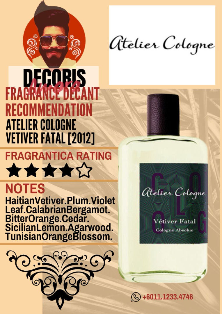 Vetiver fatal cologne discount absolue