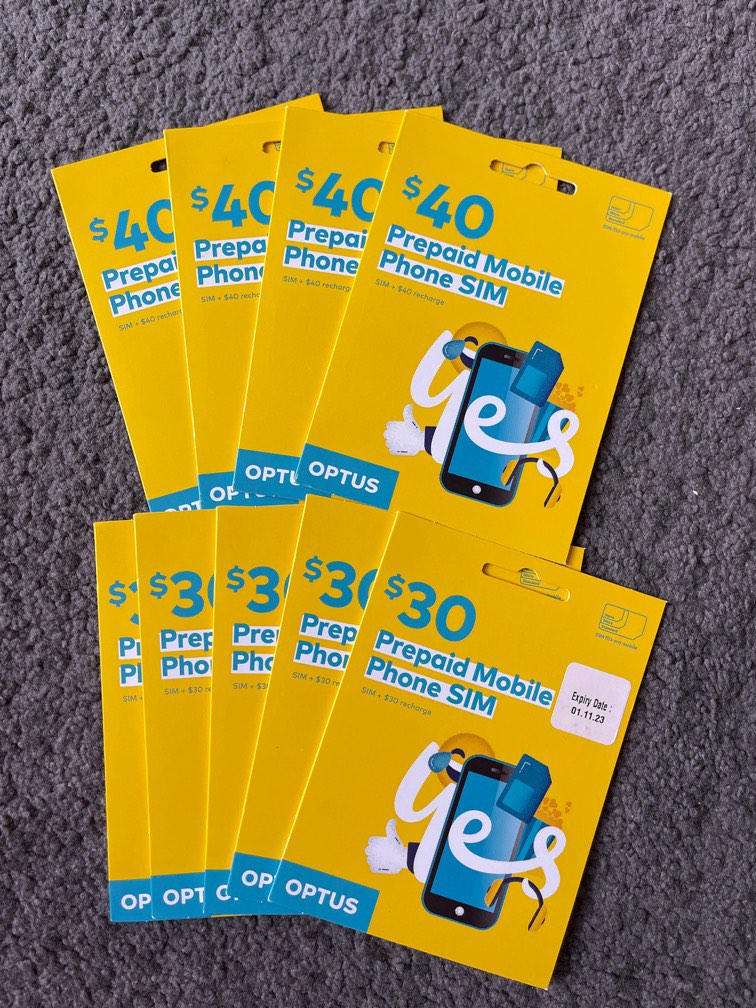 Australia sim card Optus prepaid sim card, Mobile Phones & Gadgets, Mobile & Gadget