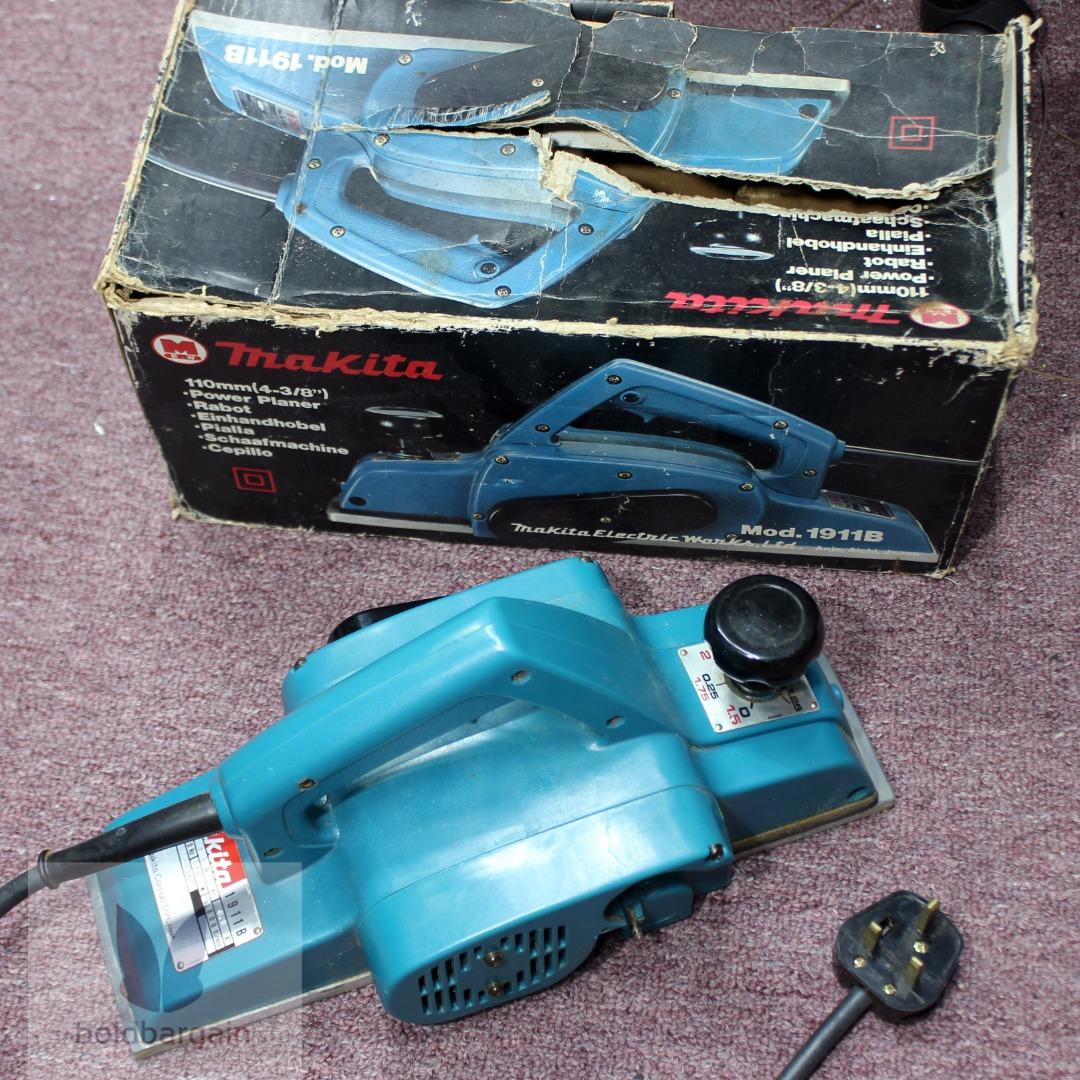 Authentic Makita 1911B Power Planer 110 mm 4 3 8 wide and 2 mm 1 16 Hobbies Toys Stationery Craft Craft Supplies Tools on Carousell