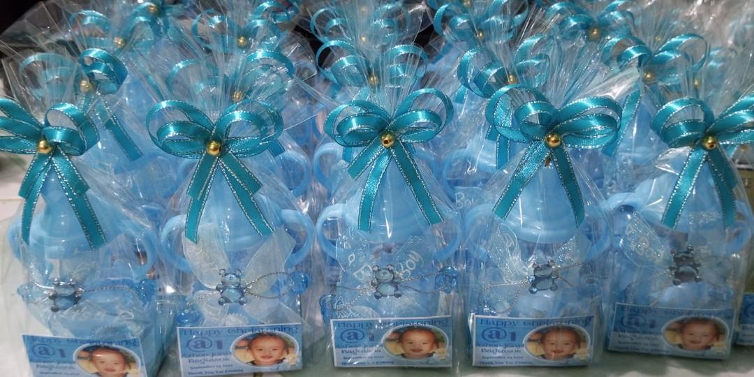 Sample giveaways for 2025 christening baby boy